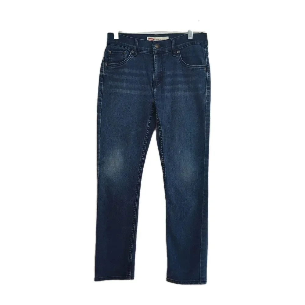 Levi's 512 Slim Taper, boys youth 14 Reg, 27 x 29, dark wash blue - Gently Used